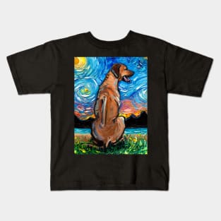 Rhodesian Ridgeback Night Kids T-Shirt